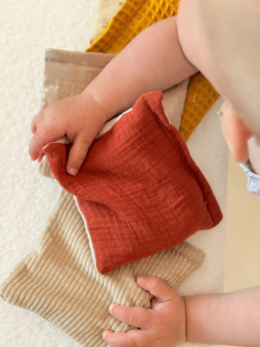 Beige set pittenzakjes