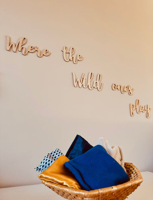 Blauwe set pittenzakjes