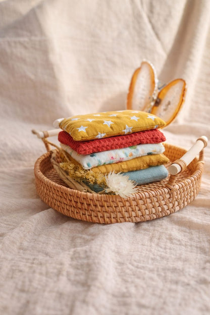 Gele set pittenzakjes